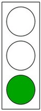 ضوء أخضر: تقدّم.