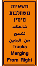 תמרור לאזהרה, להוריה, לאיסור או להודעה רק למסר שלגביו אין תמרור בלוח התמרורים.